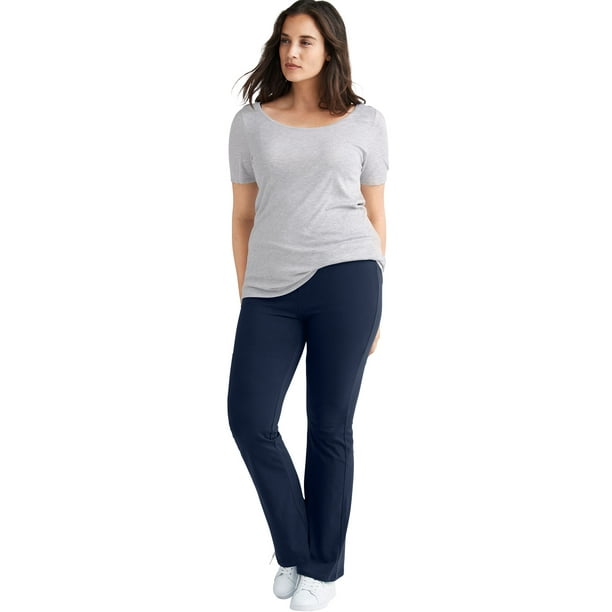 ellos Womens Plus Size Knit Bootcut Leggings